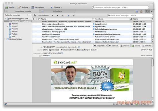 does thunderbird for mac support polling
